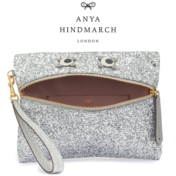 Anya Hindmarch Handbags - Anya Hindmarch Glitter Circulus Eyes Clutch EUC